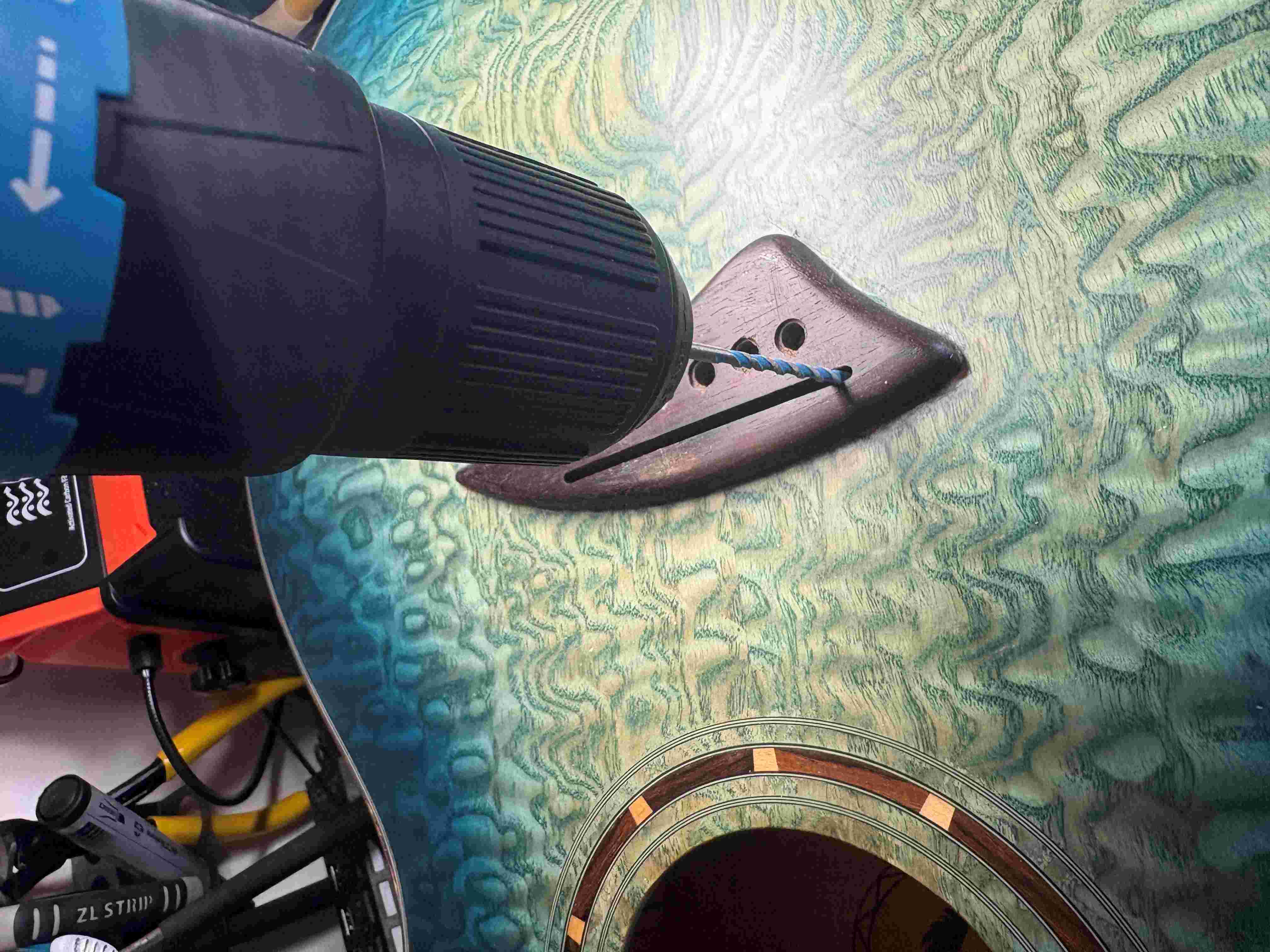 Acoustic guitar before setup