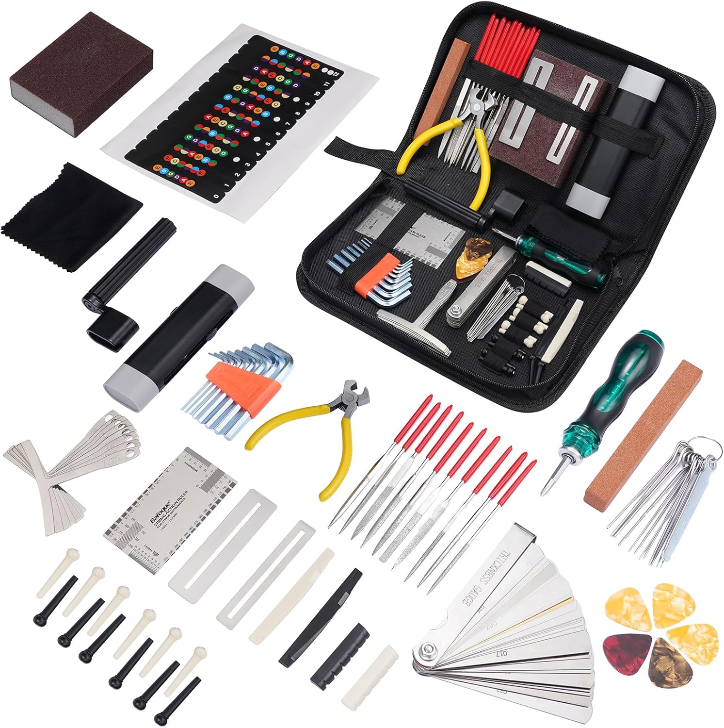 Guitar Maintenance Tools Kit, 72PCS Repair Tools