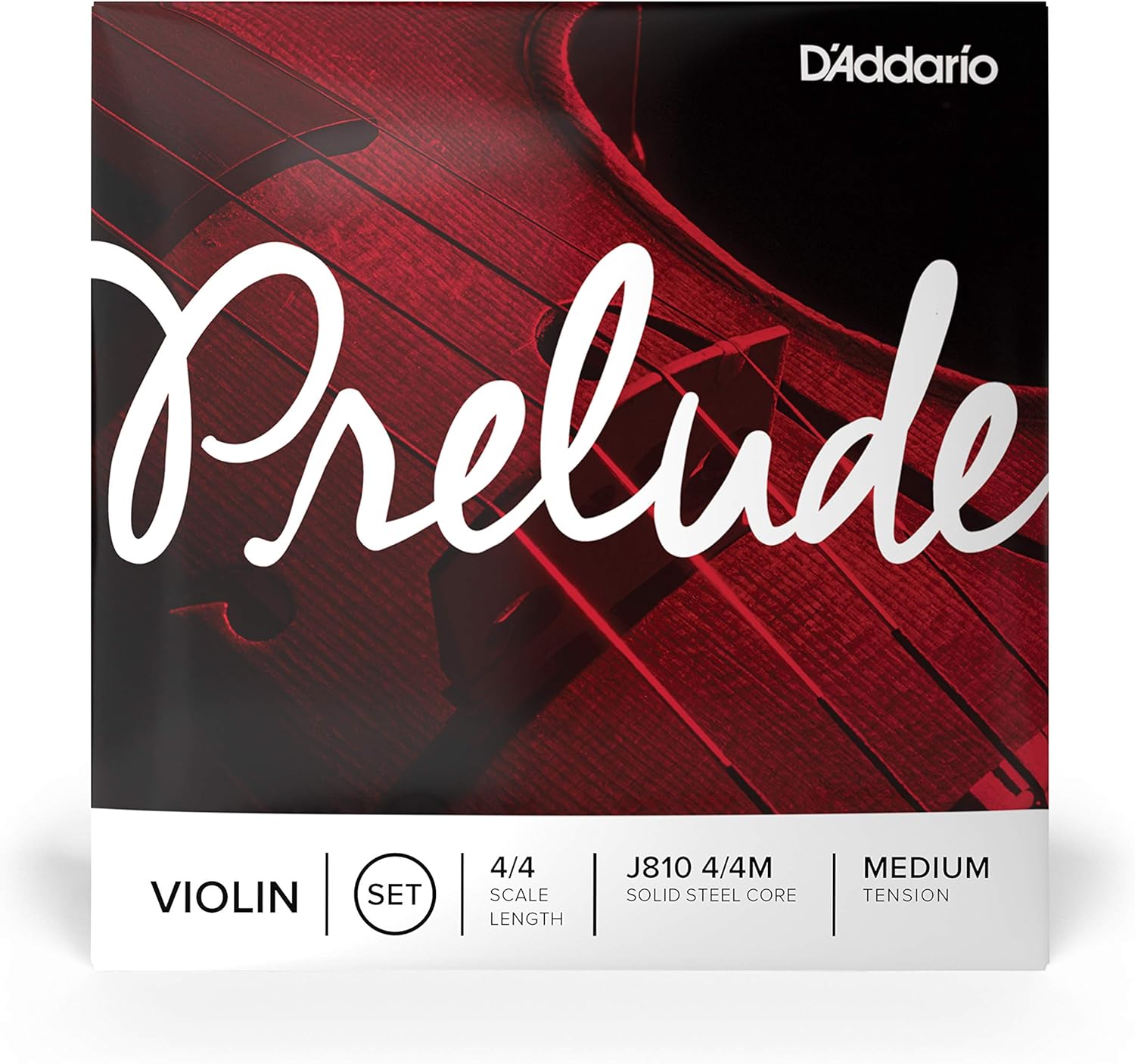D’Addario Prelude Violin String Set, 4/4 Scale Medium Tension