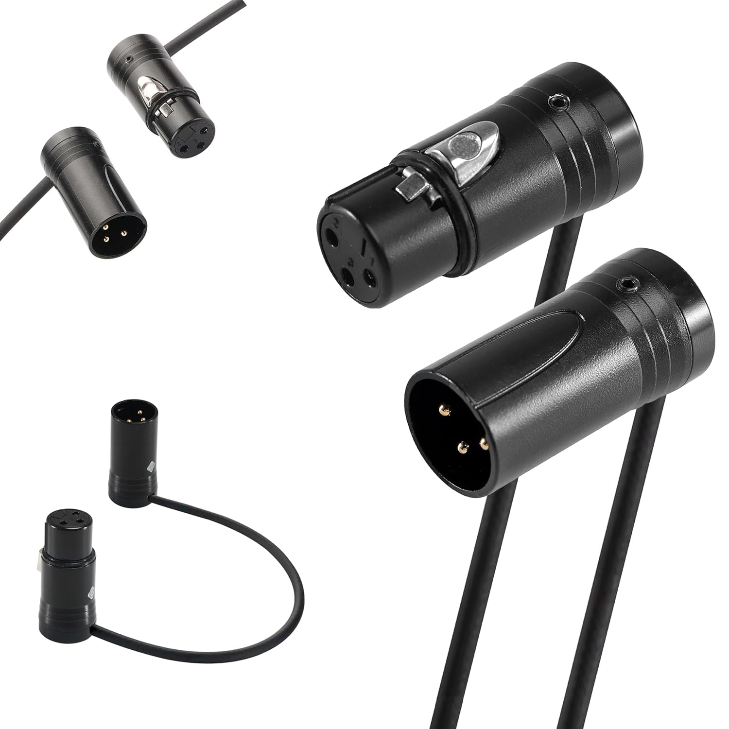 Rotatable XLR Male to Female Microphone Cable